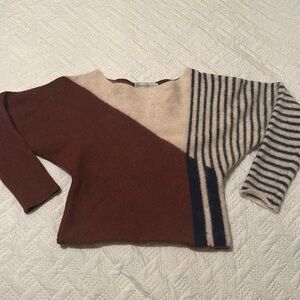 semplice Wool Blend Dolman Sleeve Sweater